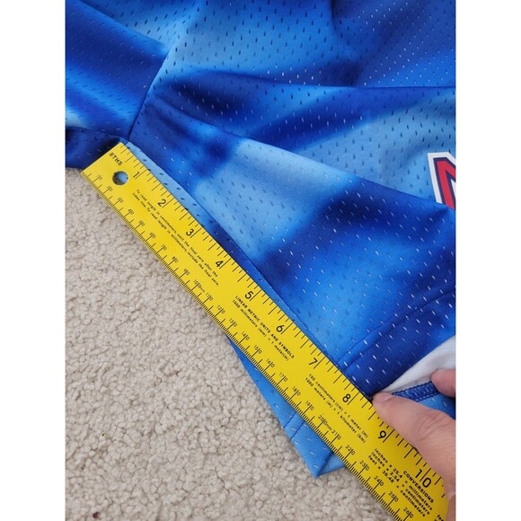NWT Men's Blue New Jersey NETS Hardwood Classic 1990/91 Swingman Shorts Large - Picture 7 of 13
